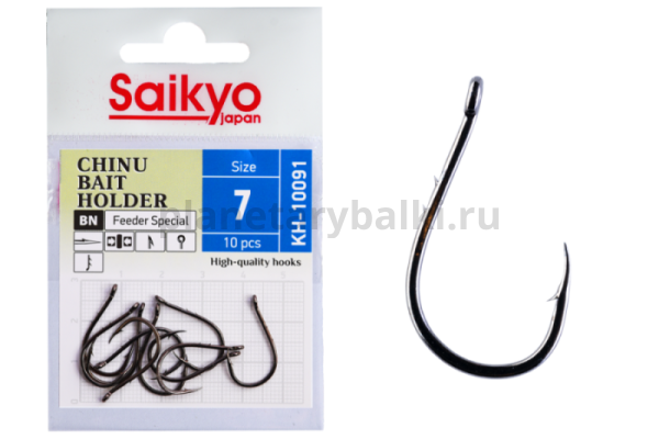 Крючки Saikyo CHINU BAIT HOLDER BN KH-10091 №7, 10шт.