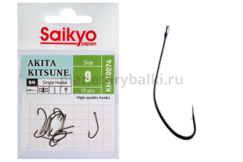 Крючки Saikyo AKITA KITSUNE BN KH-10074 №9, 10шт.