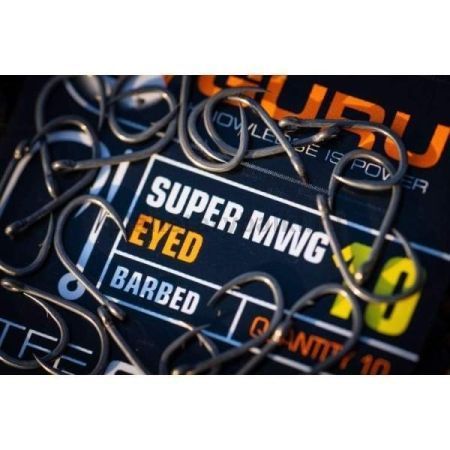 Крючки с бородкой GURU Super MWG Eyed №16, 10шт.