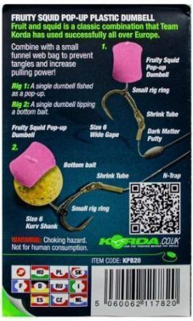 Имитационная приманка KORDA Dumbell Pop-Up Fruity Squid 16мм, 5шт. для рыбалки, Имитационная приманка KORDA Dumbell Pop-Up Fruity Squid 16мм, 5шт. отзывы, Имитационная приманка KORDA Dumbell Pop-Up Fruity Squid 16мм, 5шт. купить, Имитационная приманка KORDA Dumbell Pop-Up Fruity Squid 16мм, 5шт. купить в интернет магазине, Имитационная приманка KORDA Dumbell Pop-Up Fruity Squid 16мм, 5шт. выбрать, Имитационная приманка KORDA Dumbell Pop-Up Fruity Squid 16мм, 5шт. обзор, Имитационная приманка KORDA Dumbell Pop-Up Fruity Squid 16мм, 5шт. купить в розничном магазине