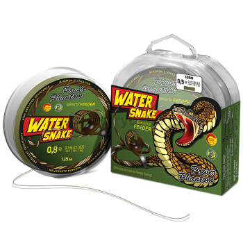 Плетеный шнур Power Phantom WaterSnake PE 135м, 0,12мм, 7,3кг, #0,6 защитно-зеленый