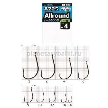 Крючки Cobra Pro AIIROUND A225 №16, 10шт.