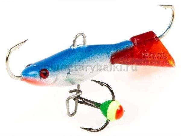 Балансир Lucky John VIKING 4 с тройником 40мм, 6,5гр., 15HRT блистер