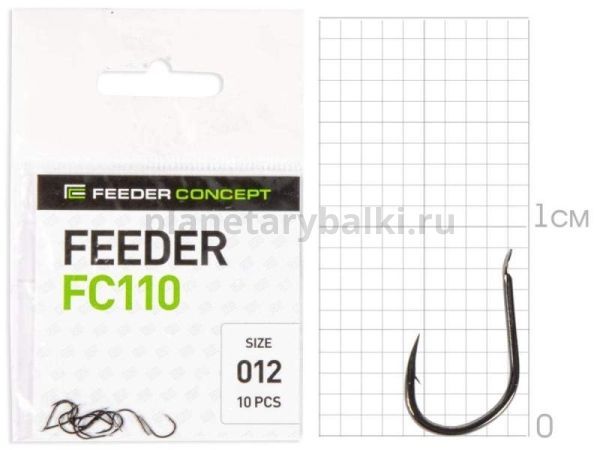 Крючки FC FEEDER сер. FC110 разм.012 10шт.