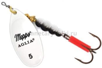 Блесна вращающаяся MEPPS Aglia Fluo №5, 13гр., phospho