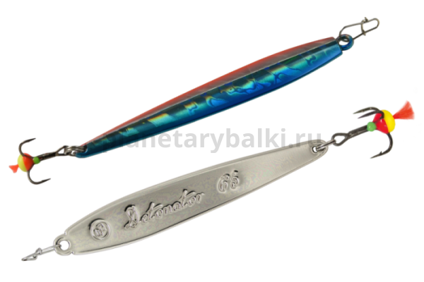 Блесна вертикальная ECOPRO Detonator 85мм, 11гр., цвет BRS