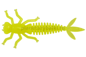 Приманка силиконовая LureMax KARAKATITSA 2'' 5см, Chartreuse 08-001, 8шт.