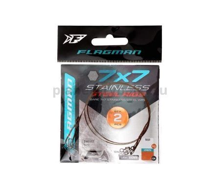 Поводок FLAGMAN Stainless Steel X49 10кг, 30см, 2шт. для рыбалки, Поводок FLAGMAN Stainless Steel X49 10кг, 30см, 2шт. отзывы, Поводок FLAGMAN Stainless Steel X49 10кг, 30см, 2шт. купить, Поводок FLAGMAN Stainless Steel X49 10кг, 30см, 2шт. купить в интернет магазине, Поводок FLAGMAN Stainless Steel X49 10кг, 30см, 2шт. выбрать, Поводок FLAGMAN Stainless Steel X49 10кг, 30см, 2шт. обзор, Поводок FLAGMAN Stainless Steel X49 10кг, 30см, 2шт. купить в розничном магазине
