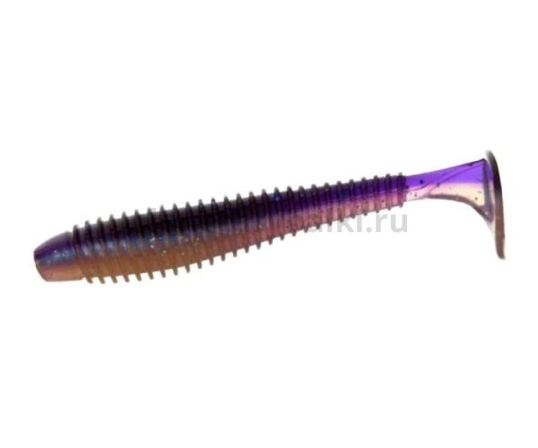 Виброхвост FLAGMAN Mystic Fish Fat 3,3" 8,2см, #0531 Violet Pearl Whit, 4шт.