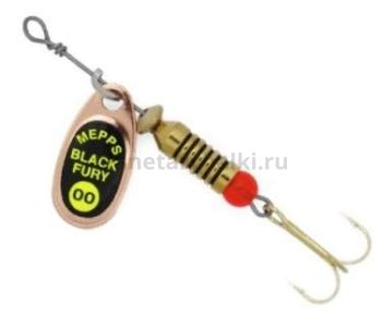 Блесна вращающаяся MEPPS Black Fury Chartreuse №00, 1,5гр., цвет CU