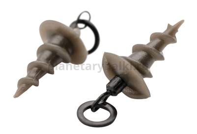 Винт для приманки с микрокольцом KORDA Micro Ring Swivel Bait Screw размер L, 5шт.