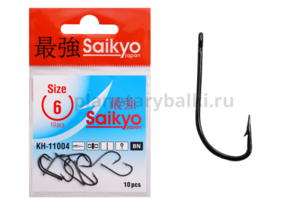 Крючки Saikyo Crystal BN KH-11004 № 6, 10шт.