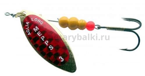Блесна вращающаяся MEPPS Aglia Longue Redbo №3, 11,5гр., цвет OR