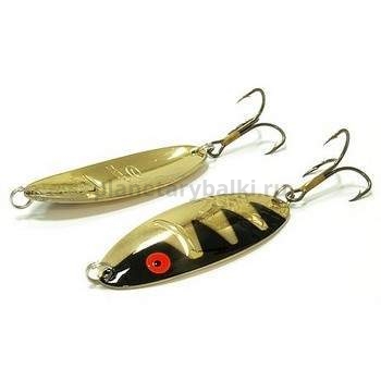 Блесна колеблющаяся Mister Cro ЧЕРНОСПИНКА 65мм, 21гр., цвет G класик