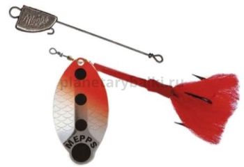 Блесна вращающаяся MEPPS Lusox №3, 20,5гр., цвет AG/red блистер
