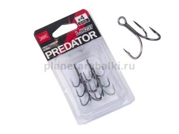 Крючки-тройники Lucky John PREDATOR LJH237 №004, 6шт.