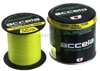 Леска ELEGANCE METHOD Accela Distance Feeder Fluo 1000м, 0,21мм, 4,96кг