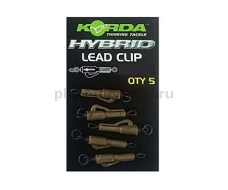 Клипса безопасная с кольцом KORDA Hybrid Lead Clips Weed