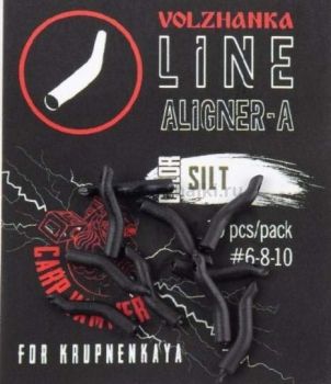 Лентяйка для крючков Volzhanka Line Aligner-A размер 6-8-10, цвет Silt 10шт.