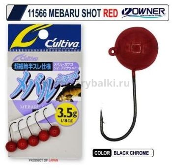 Джиг-головка OWNER JH-82R red №10, 1,8гр., 5шт.
