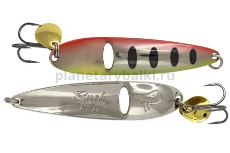 Блесна колеблющаяся LureMax Rush 90мм, 28гр., цвет 43, Red eye