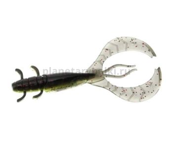 Рак FLAGMAN FL Craw 2,5" 12см, #1816 Black/Chartreuse, 6шт.