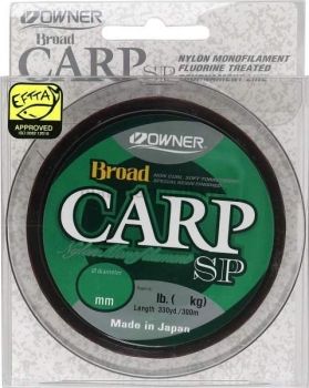 Монофильная леска OWNER Broad Carp SP brown 300м, 0,40мм, 11кг