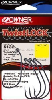 Крючки OWNER Twist Lock CPS BC №1/0, 4шт.