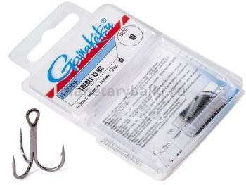Крючки-тройники Gamakatsu 13NS TREBLE HOOKS BLACK №10, 10шт.