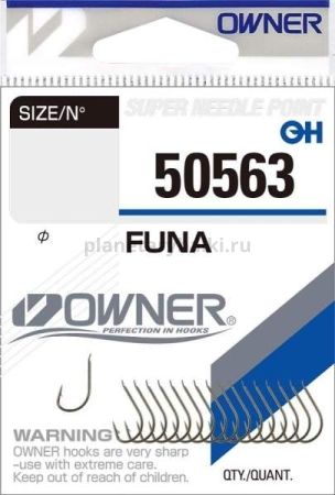 OWNER Крючок Funa brown №4 16шт