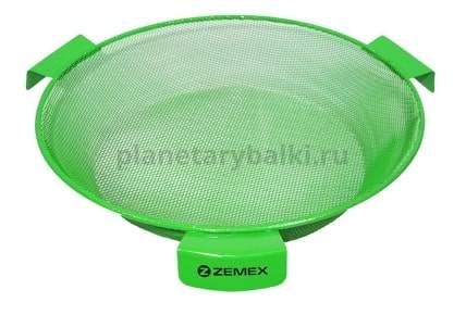Сито ZEMEX металлическое, диаметр 36см, для ведра 25л, ячейка 4.5мм, цвет зелёный