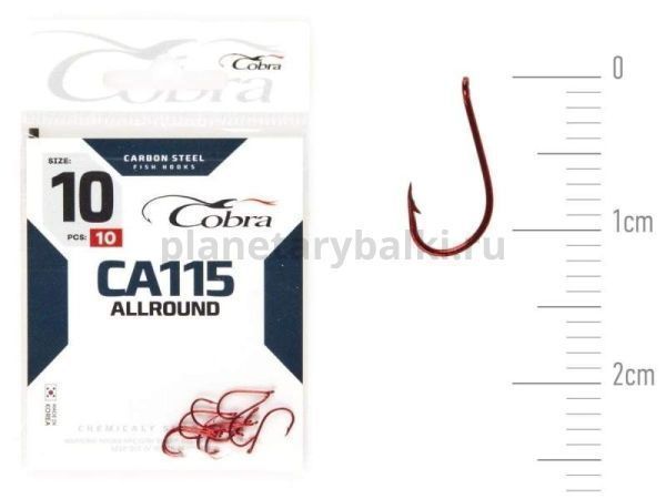 Крючки Cobra Allround CAPITAL CA115 №10, 10шт.