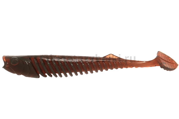 Виброхвост LureMax VISHNU 4,5'' 12см, Motor Oil 04-003, 4шт.