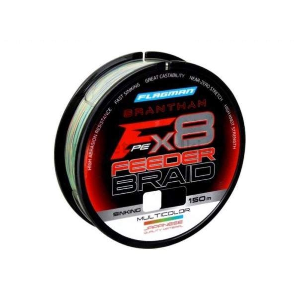 Шнур FLAGMAN Grantham Sinking Feeder Braid F8 150м, 0,14мм, 7,7кг, 16,9lb Multicolor