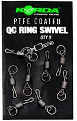 KORDA Вертлюг быстросъемный с кольцом PTFE QC Ring Swivel №8