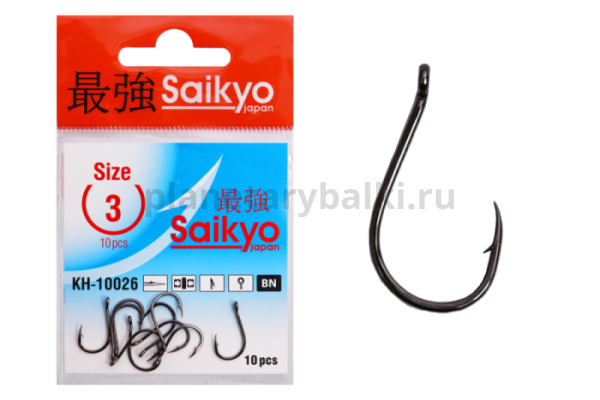 Крючки Saikyo Chinu Ring BN KH-10026 №3, 10шт.