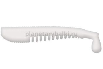 Виброхвост LureMax YOBBO 2,5'' 6см, White UV 009, 10шт.