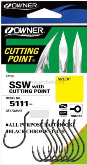 Крючок OWNER Cut SSW BC №4/0, 6шт.
