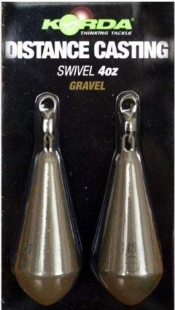 Грузило KORDA Distance Casting Swivel Gravel 4,0oz, 113гр., 2шт.
