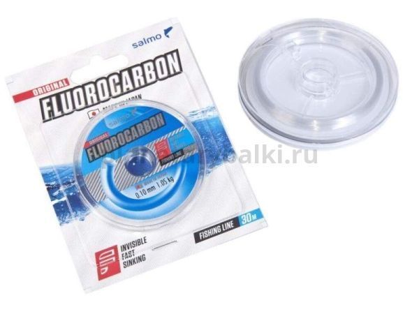 Леска монофильная Salmo FLUOROCARBON 30м, 0,10мм, 1,05кг