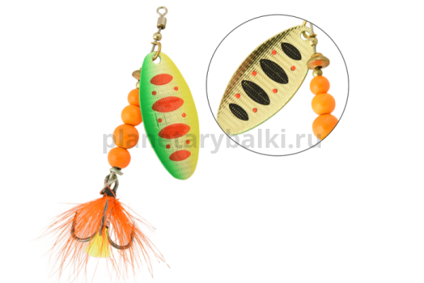 Блесна вращающаяся LureMax Tiga-3 7,2гр., цвет 007