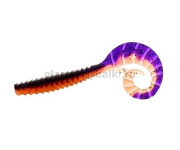 Твистер FLAGMAN TT-Grub 2,5'' 6,2см, #0502 Violet Orange, 6шт.