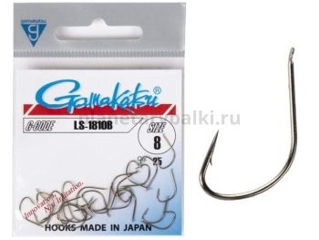 Крючки Gamakatsu LS-1810B HOOKS BRONZE разм. 08 25шт.