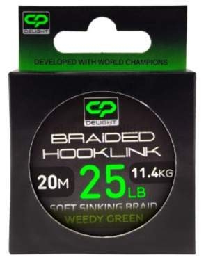 Поводковый материал CARP PRO Delight Sinking Hooklink зеленый 20м, 11,4кг, 25lb 