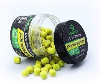 Бойлы нейтральные ZEMEX Wafters Dumbells Pineapple 8х6мм, 20гр.