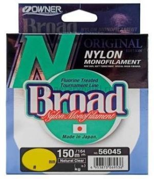 Монофильная леска OWNER Broad Natural Clear 150м, 0,14мм, 2,2кг