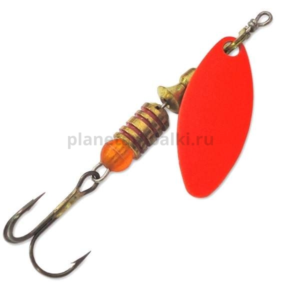 Блесна вращающаяся ILBA LUNGO fluo №5, 19гр., цвет fluororange