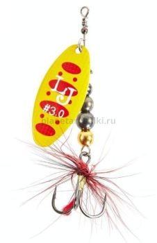 Блесна вращающаяся Lucky John SHELT BLADE №3, 12гр., цвет 010 в блистере