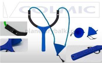 Рогатка для прикормки COLMIC ORION SOLID POUCH 55мм (Elastic 4.5мм-Blue)