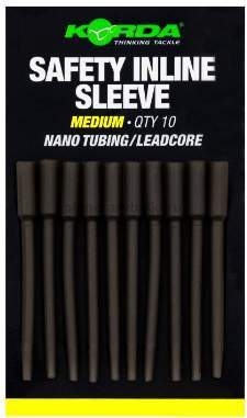 Конус силиконовый KORDA Safety Inline Sleeve Nano Tubing leadcore 10шт., размер M